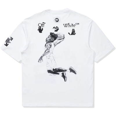 OFF-WHITE x Jordan T-Shirt in White