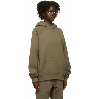 FEAR OF GOD ESSENTIALS Pullover Hoodie in Harvest (SS21)