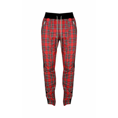 Tartan Trackpants in Red